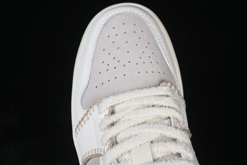 All categories Air Jordan Jordan series basketball shoes Air Jordan 1 Low G version pure original Air Jordan 1 Low AJ1 Joe 1 meter white brown low-top casual sneakers HV4268-120